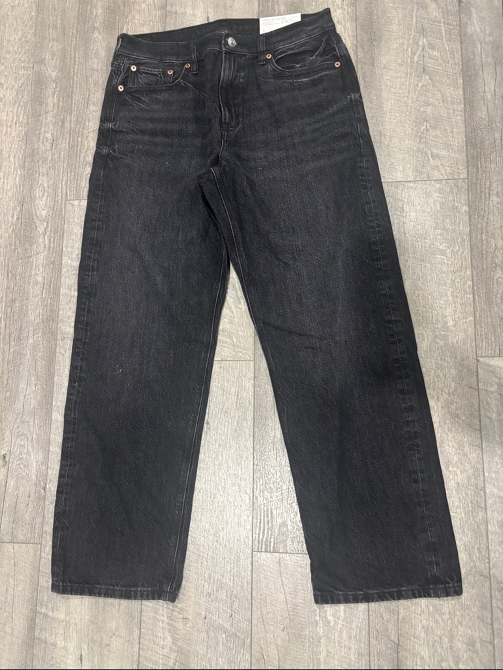 Classic women’s ex-boyfriend Black Straight-Leg Jeans